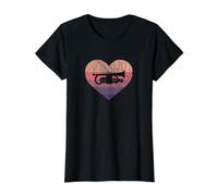 Música clásica Orquesta Música Música Cor Camiseta gráfica económica, Mujer, Negro, XS