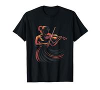 Música Clásica Violín Abstracto Violinista Silueta Camiseta