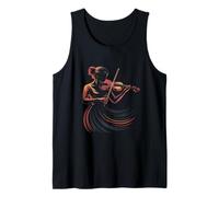 Música Clásica Violín Abstracto Violinista Silueta Camiseta sin Mangas