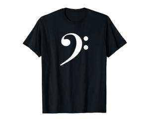 Música Clave de FA Músico Bajista Camiseta gráfica económica, Hombre, Negro, S