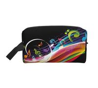 Música Colorida, Bolsa de Maquillaje Bolsa de cosméticos Bolsa de artículos de tocador de Viaje portátil Organizador de Bolsa de Maquillaje