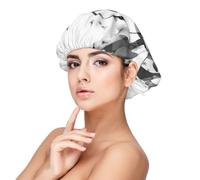 Música con clave G,Gorro de dormir de satén ajustable para adultos, de seda, elástico, para dormir, para mujer