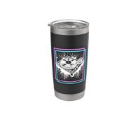 Música Cool DJ Mezclando Turntable Machine EDM Lover Vaso térmico de acero inoxidable de doble pared