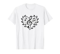 Música corazón pasión músico motivo con clave Camiseta