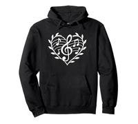 Música corazón pasión músico motivo con clave Sudadera con Capucha