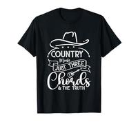 Música Country Solo Tres Acordes Y La Verdad Camiseta
