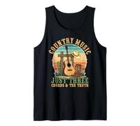 Música Country Solo Tres Acordes Y La Verdad Camiseta sin Mangas