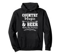 Música Country y Cerveza por eso Estoy aquí Concierto Occidental Sudadera con Capucha