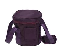Música de 8 Pulgadas Bowl Bag Crystal Carry Purple Well Amortiguando Espesado con Organizadores de Bolsos de Bolsas de Revestimiento Interno Viajando para Piezas Capacidad de Almacenamiento de