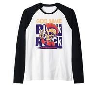 Música - Dios Salve al Punk Rock Camiseta Manga Raglan