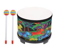 Música Drums for Children - Drum de Madera de 8 Pulgadas con 2 ritmos | Instrumento de percusión pedagógica para bebés y niños pequeños, Ideal para Navidad y Regalos
