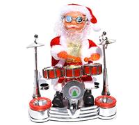 Música eléctrica Santa Doll Jugando Ornamento Lively Singing Dancing Santa Toy para Navidad Oficina de Decoración del Hogar (A)