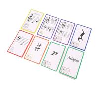 Música Flash Cards, Piano Note Flash Cards Music Learning Learning Lamined con Colores Brillantes Impresión Grande para Ver Terminología Musical de Canto