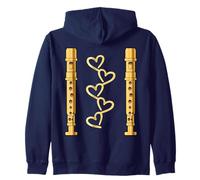 MÚSICA FLAUTA TRAVESERA NIÑOS FLAUTA DULCE SOPRANO Sudadera con Capucha