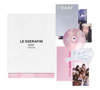 MÚSICA FUENTE Ent. LE SSERAFIM 3er Mini Álbum [EASY] (Photobook Ver. Vol.1 BALMY FLEX) Caja exterior + Folleto + CD + Tarjeta fotográfica + Tarjeta postal + Pegatina + Póster plegable + Libro de letr