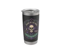 Música gótica Estado de ánimo del café aumentado por canciones tristes corriendo Vaso térmico de acero inoxidable de doble pared