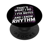 Música graciosa, eso es lo que hago, arreglo notas y sé ritmo PopSockets PopGrip Adhesivo