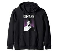Música gráfica icónica de interpretación vocal inspirada en Dimash Sudadera con Capucha