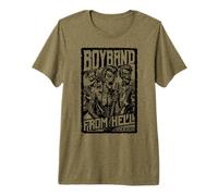 Música Halloween Divertido Retro Zombie Band Terror Película Póster Camiseta Premium