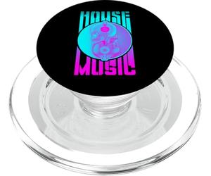 Música House DJ Techno Festival EDM Rave Yin Yang Skull PopSockets PopGrip para MagSafe