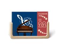 Música Instrumento clásico Piano Partituras 2022 Calendario de escritorio Planificador 12 meses
