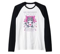 Música K-Pop, Gato dormilón, Pijama K-Pop Camiseta Manga Raglan