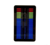 Música LED de doble canal para pantalla Spectrum AK_DB24D_PRO Indicador de nivel de audio para control de sonido, señal de entrada, caja plateada, 52 x 85 mm