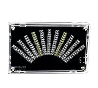 Música LED DIY para SPECTRUM Display Kit con estuche acrílico, USB y entrada de audio, modos ajustables, controles interactivos para visualización en tiempo real, proyecto de aprendizaje electrónico
