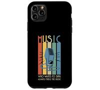 Música - Micrófono Who Wants To Sing Always Finds The Music Carcasa para iPhone 11 Pro MAX