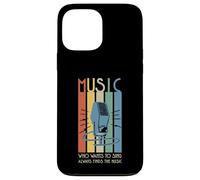 Música - Micrófono Who Wants To Sing Always Finds The Music Carcasa para iPhone 13 Pro MAX