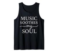 Música minimalista Cita de alma Estudio Meditación Sonido Camiseta sin Mangas
