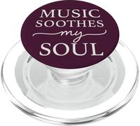 Música minimalista Cita de alma Estudio Meditación Sonido PopSockets PopGrip para MagSafe