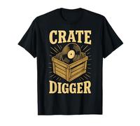 Música para Amantes de los Discos de Vinilo de Crate Digger Camiseta