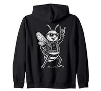 Música Rock Funny Heavy Metal Bee Sudadera con Capucha