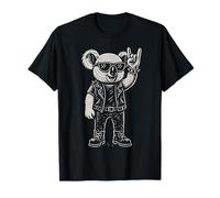 Música Rock Funny Heavy Metal Koala Retro Camiseta