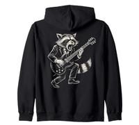 Música Rock Mapache Retro Sudadera con Capucha