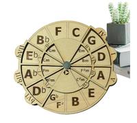 Música Ruedas de acordes | Herramienta de madera of Fifts para melodías | Accesorio musical premium para músicos, ideal para la teoría y práctica de la música, perfecto para compositores y entu