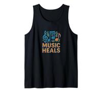 Música Sana Músico Músico Profesores Ilustr Camiseta sin Mangas
