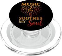 Música Soul Clave Agudo Notas Retro Sonido Emocional PopSockets PopGrip para MagSafe