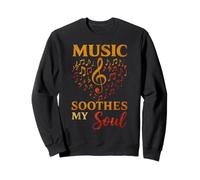 Música Soul Clave Agudo Notas Retro Sonido Emocional Sudadera