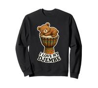 Música - Teddy en un Tambor de Djembe con un Mensaje 1 - Fan Fun Sudadera