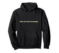 Música Universal Idioma Cita Músico Regalo Amante Sudadera con Capucha