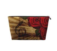 Música Vintage Grunge Rosa, Bolsa de artículos de tocador Bolsa de Maquillaje Bolsa de cosméticos Bolsa de artículos de tocador de Viaje portátil