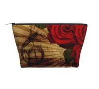 Música Vintage Grunge Rosa, Bolsa de artículos de tocador Bolsa de Maquillaje Bolsa de cosméticos Bolsa de artículos de tocador de Viaje portátil