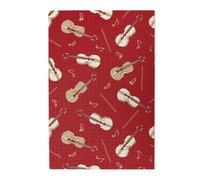 Música Violín Nota Roja, Rompecabezas de 1000 Piezas, Rompecabezas de Madera para Toda la Familia, decoración de Pared para Adultos y Adolescentes.