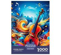 Música Violín Rompecabezas para Adultos 1000 Piezas animación Impossible Exclusivo De Amazon para Adultos Y Jóvenes 70x50cm/1000pcs