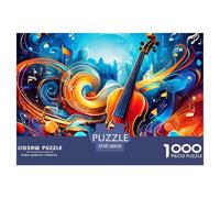 Música Violín1000 Piece Puzzle for Adults, Every Piece Is Unique, Softclick Technology Means Pieces Fit Together Perfectly 38x26cm/1000pcs