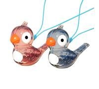 Musical Bird Whistle, Kids Warble Call Toy, 3.43x1.89x4.72 Inches Portable Sound Lanyard Device, Durable ABS Bird Sound Maker, Adjustable Neck Strap Design, Outdoor Play Travel Toy Use