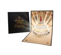 Musical Birthday Cards, 3D Pop-Up Musical Greeting Card, Celebration Keepsake Postcard for Wife, Husband, Sister, Daughter, Surprise Gift for Birthday Party, CelebrationDisplay