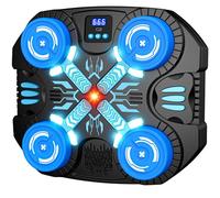 Musical Boxing Machine para Niños, Máquina de Boxeo con Guantes, Bluetooth - 3 Modos de Juego Interactivos - Saco de Boxeo de Pared con Pantalla LED - Juguetes Niño 3-12 años, Regalo Navidad